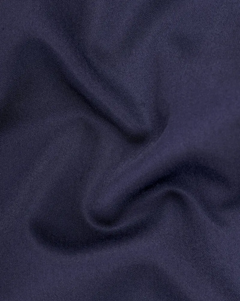 Bleached Cedar Blue Double Breasted Black Lapel Designer Blazer 3