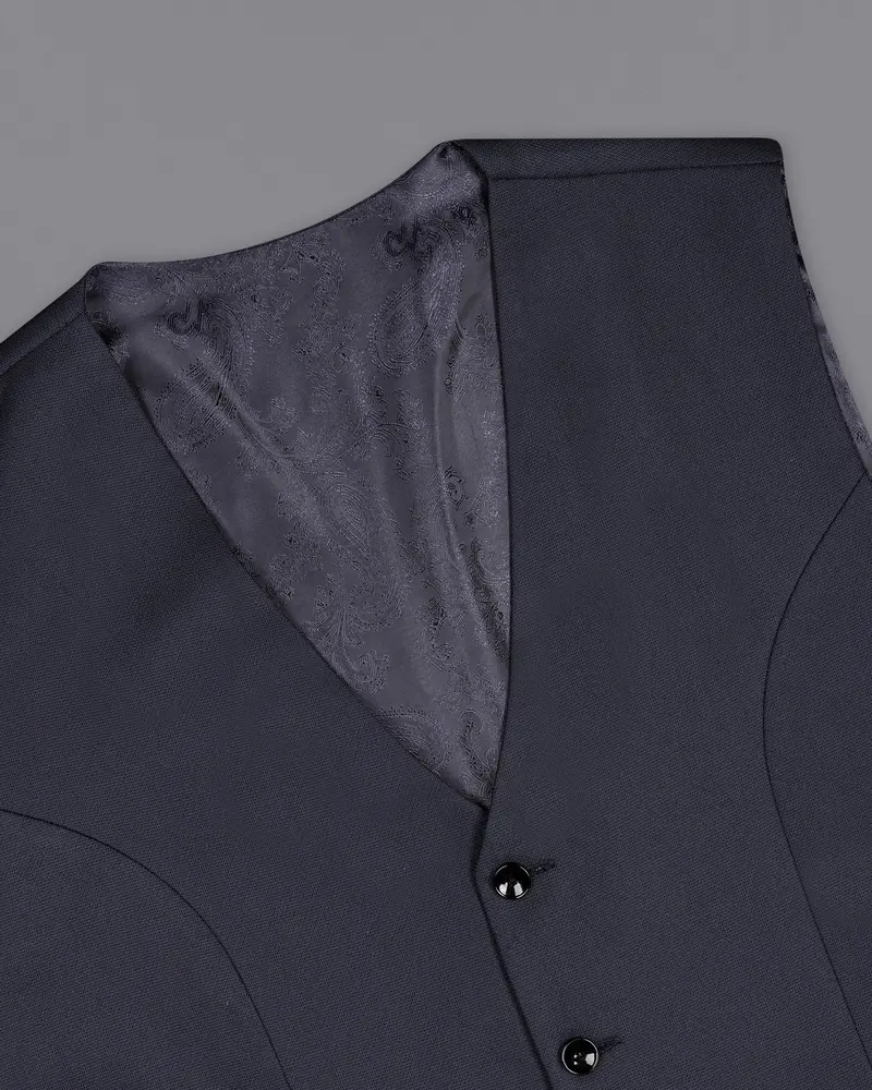 Bleached Cedar Blue Double Breasted Sports Suit 17