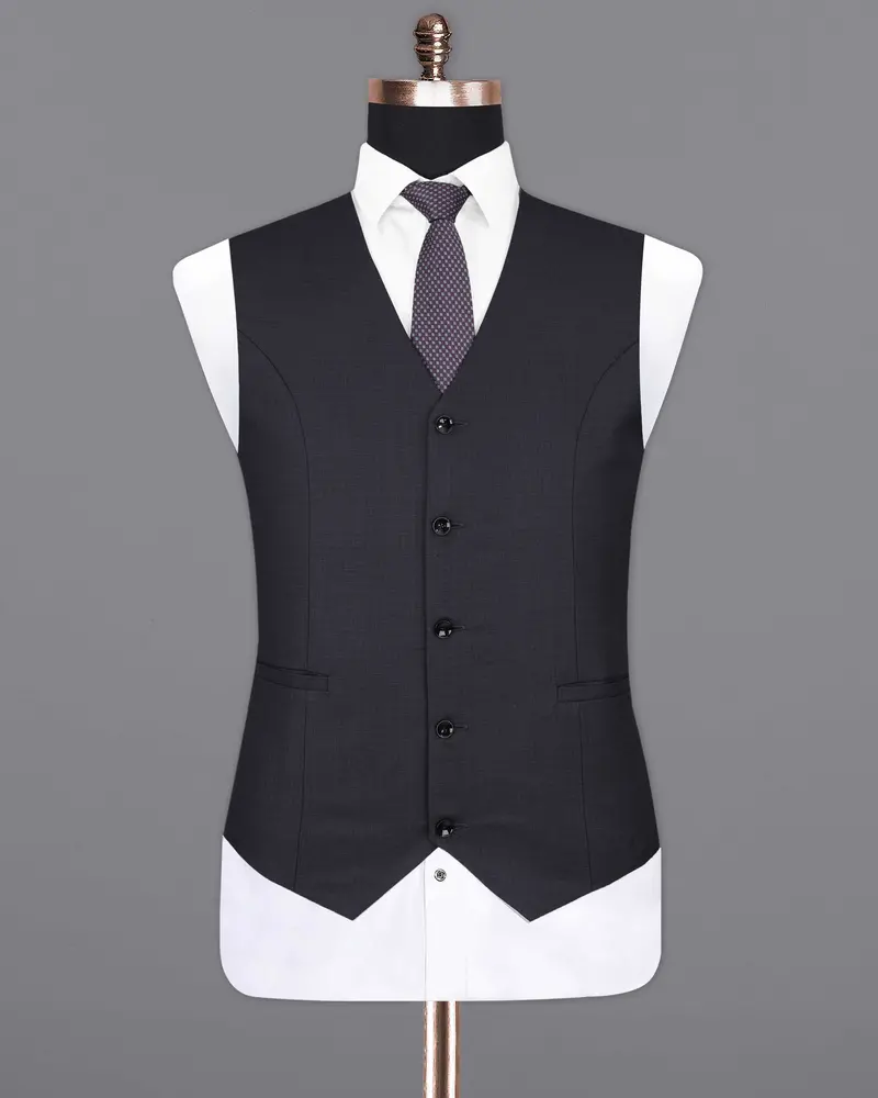 Bleached Cedar Blue Waistcoat 2