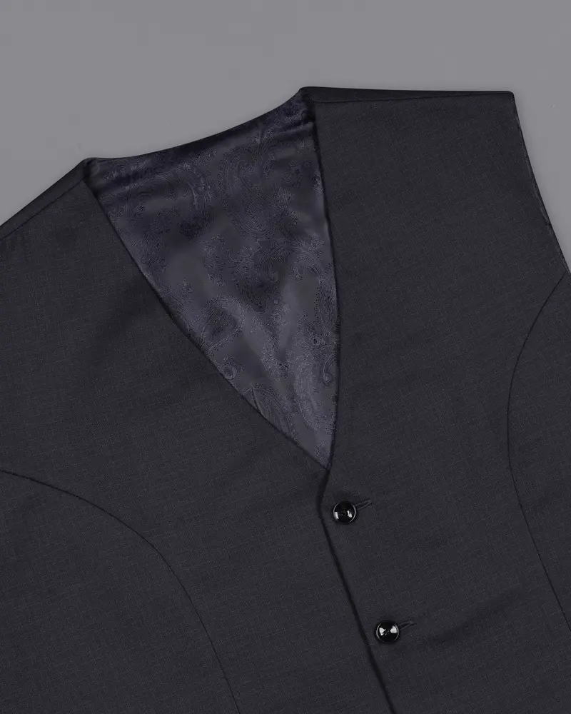 Bleached Cedar Blue Waistcoat 4