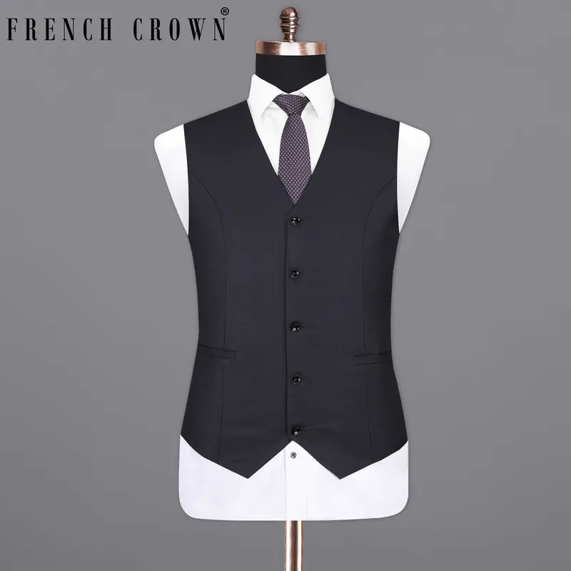 Bleached Cedar Blue Waistcoat 7