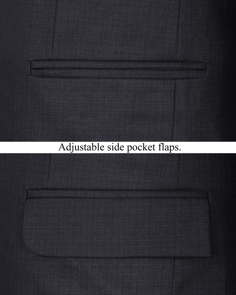 Bleached Cedar Gray Single Breasted Blazer 5