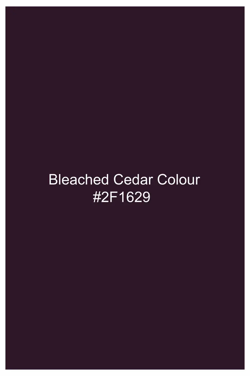 Bleached Cedar Wine Polka Dots Twill Premium Cotton Kurta Shirt 6