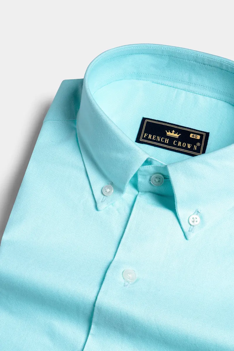 Blizzard Blue Royal Oxford Button Down Shirt 1