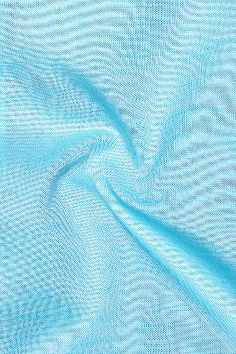 Blizzard Blue Solid Luxurious Linen Boxer 3