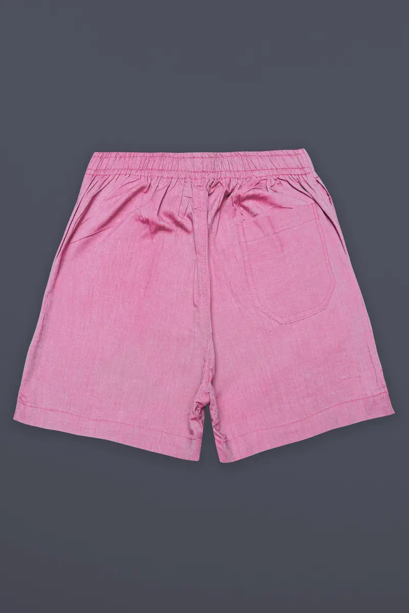 Blossom Pink Textured Oxford Premium Cotton Boxer 6