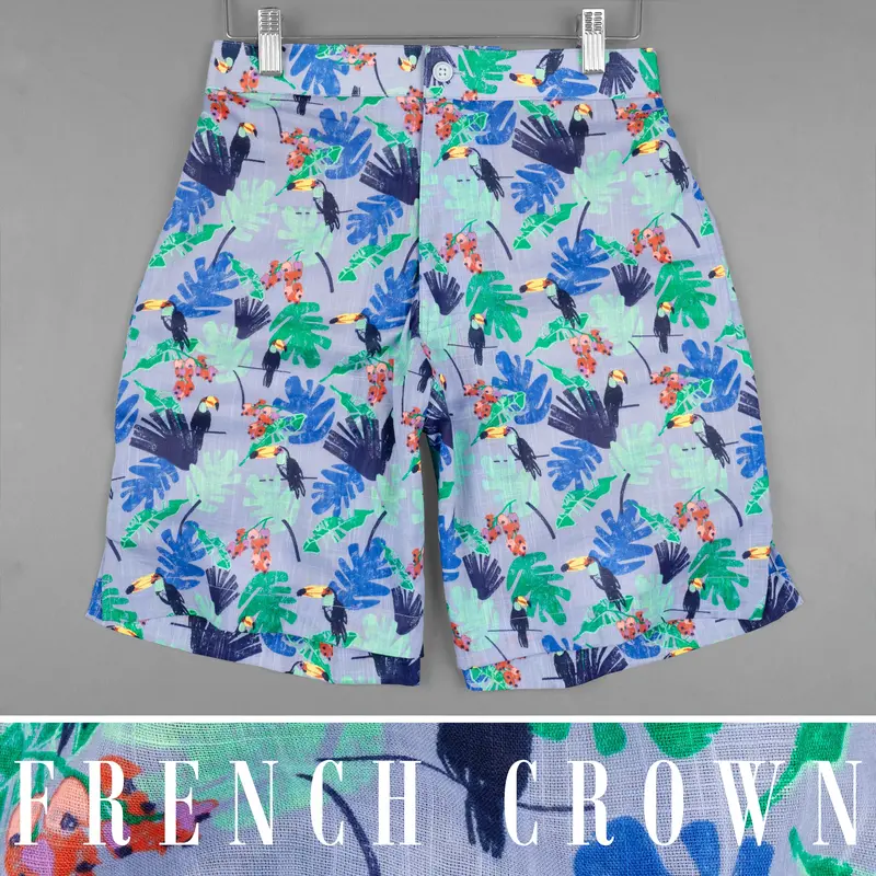 Blue Bell Tropical Printed Premium Cotton Shorts 1