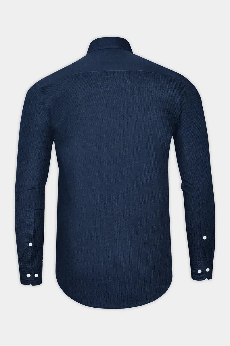Blue Heavyweight Royal Oxford Shirt 13