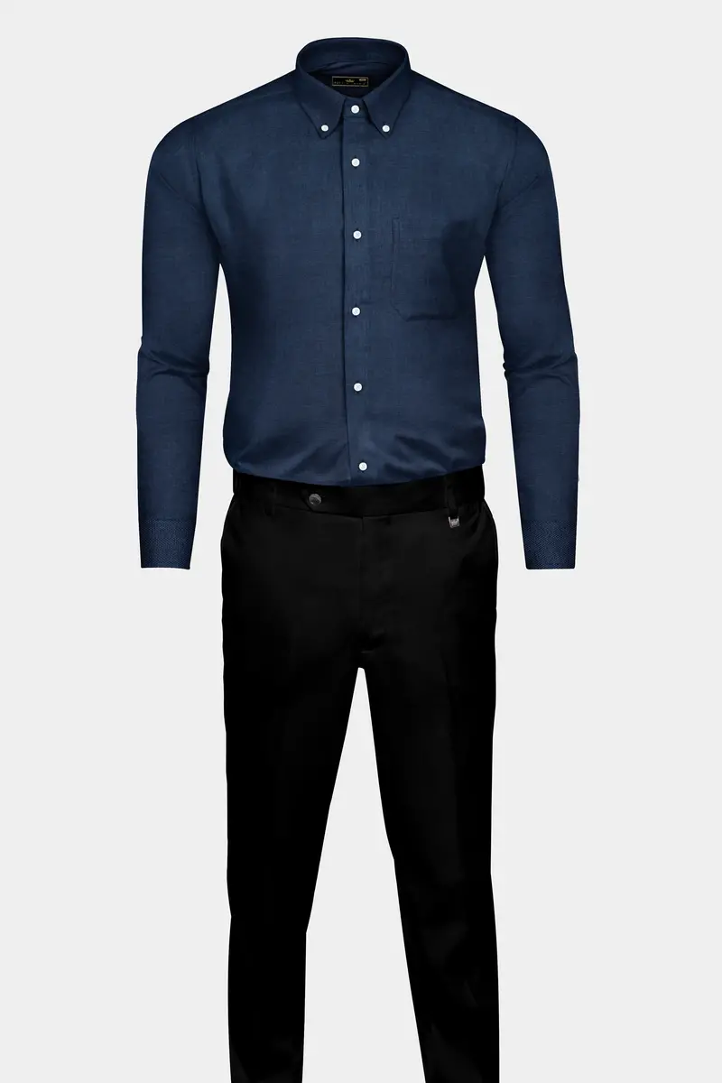 Blue Heavyweight Royal Oxford Shirt 14
