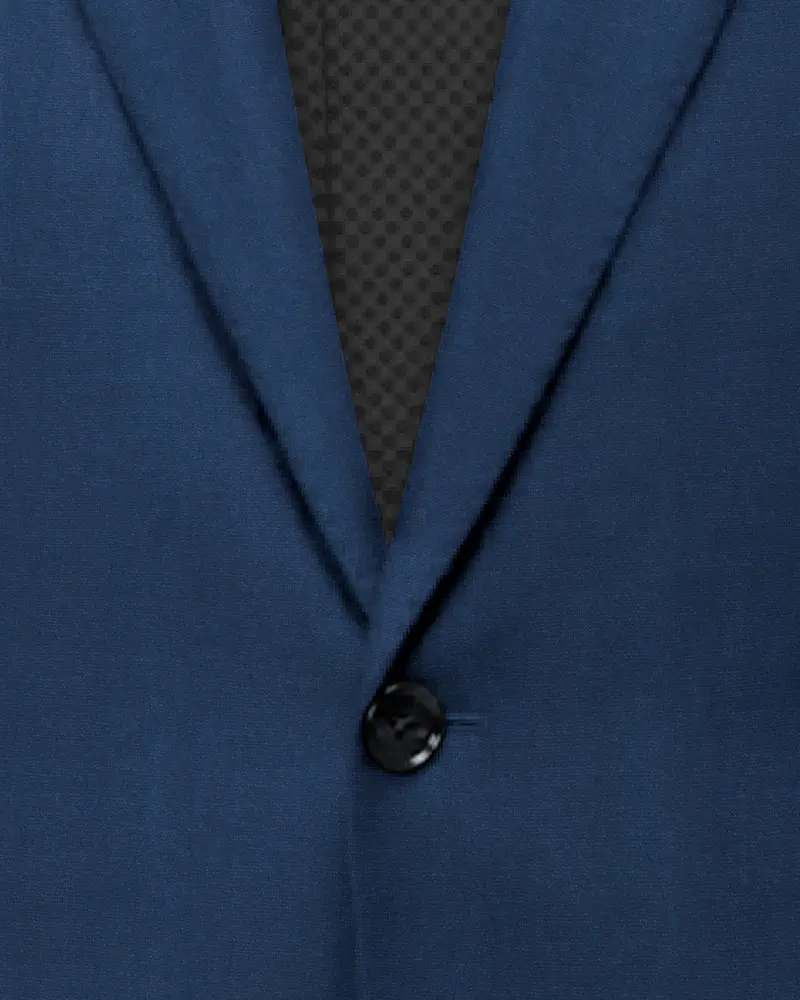 Blue Patch Subtle Sheen Pockets Performance Blazer 4