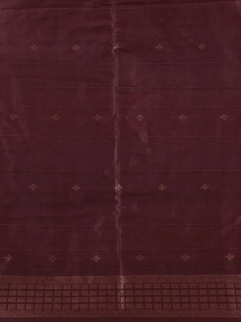 Blue Solid Designed Semi Tussar Saree With Contrast Border 2