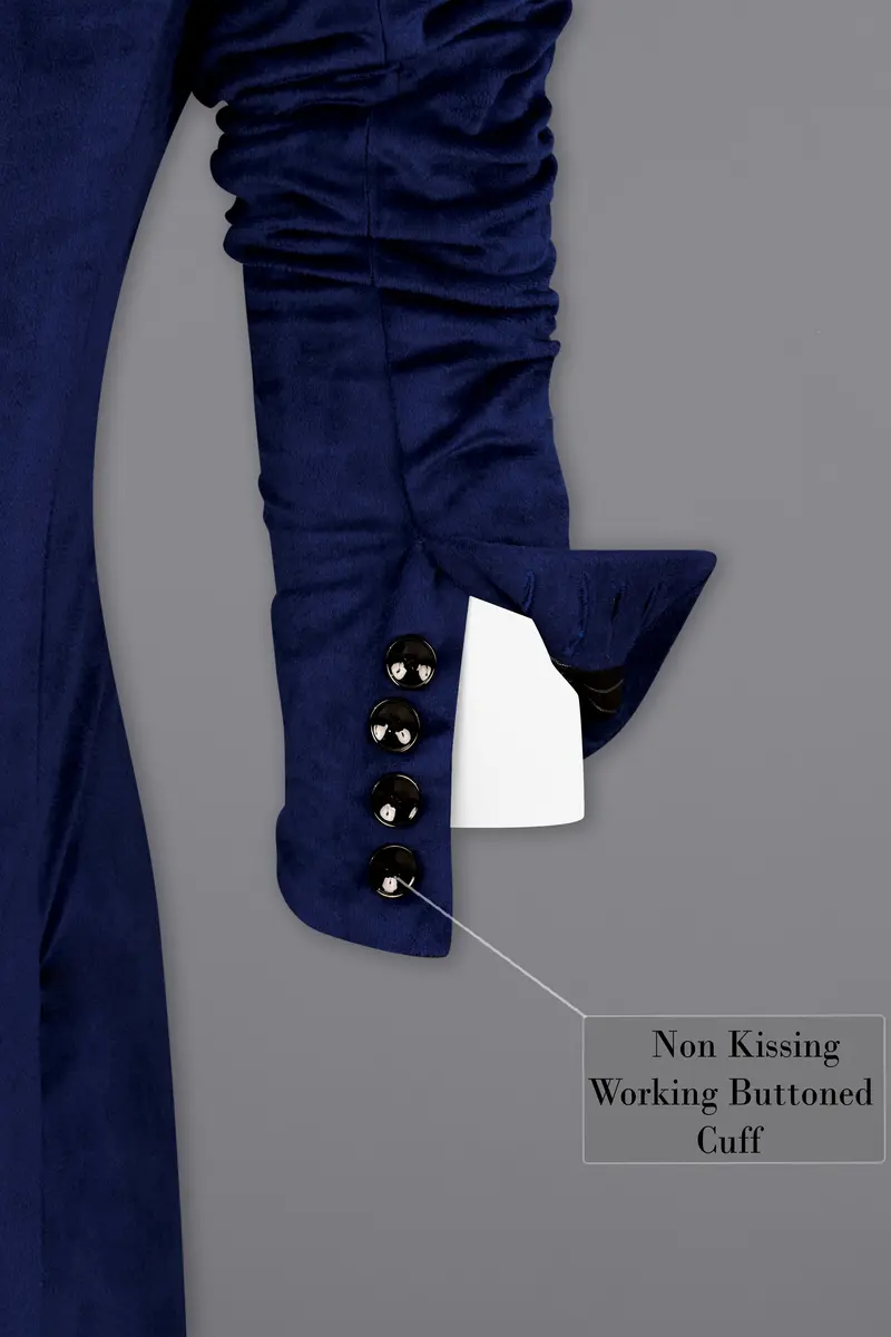 Blue Velvet Tuxedo Designer Blazer 10