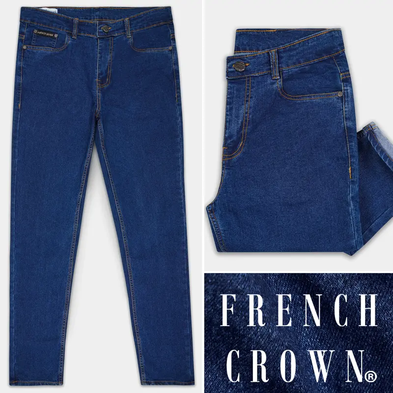 Blue Whale Slim Fit Mid-Rise Clean Look Stretchable Denim 1