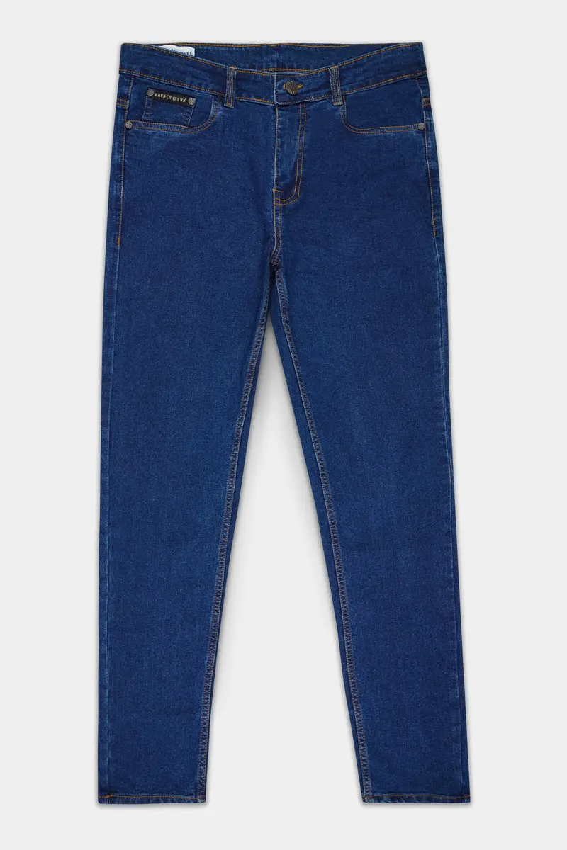 Blue Whale Slim Fit Mid-Rise Clean Look Stretchable Denim 2