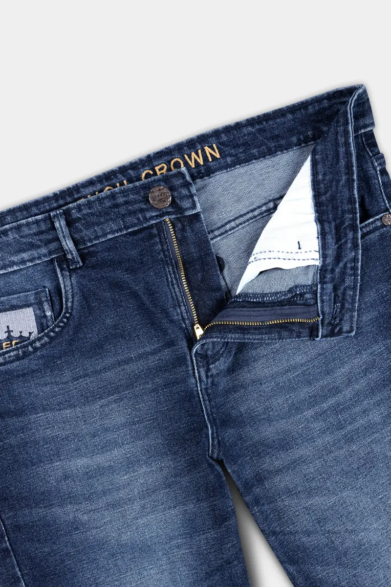 Blue Whiskering Wash Stretchable Denim 6