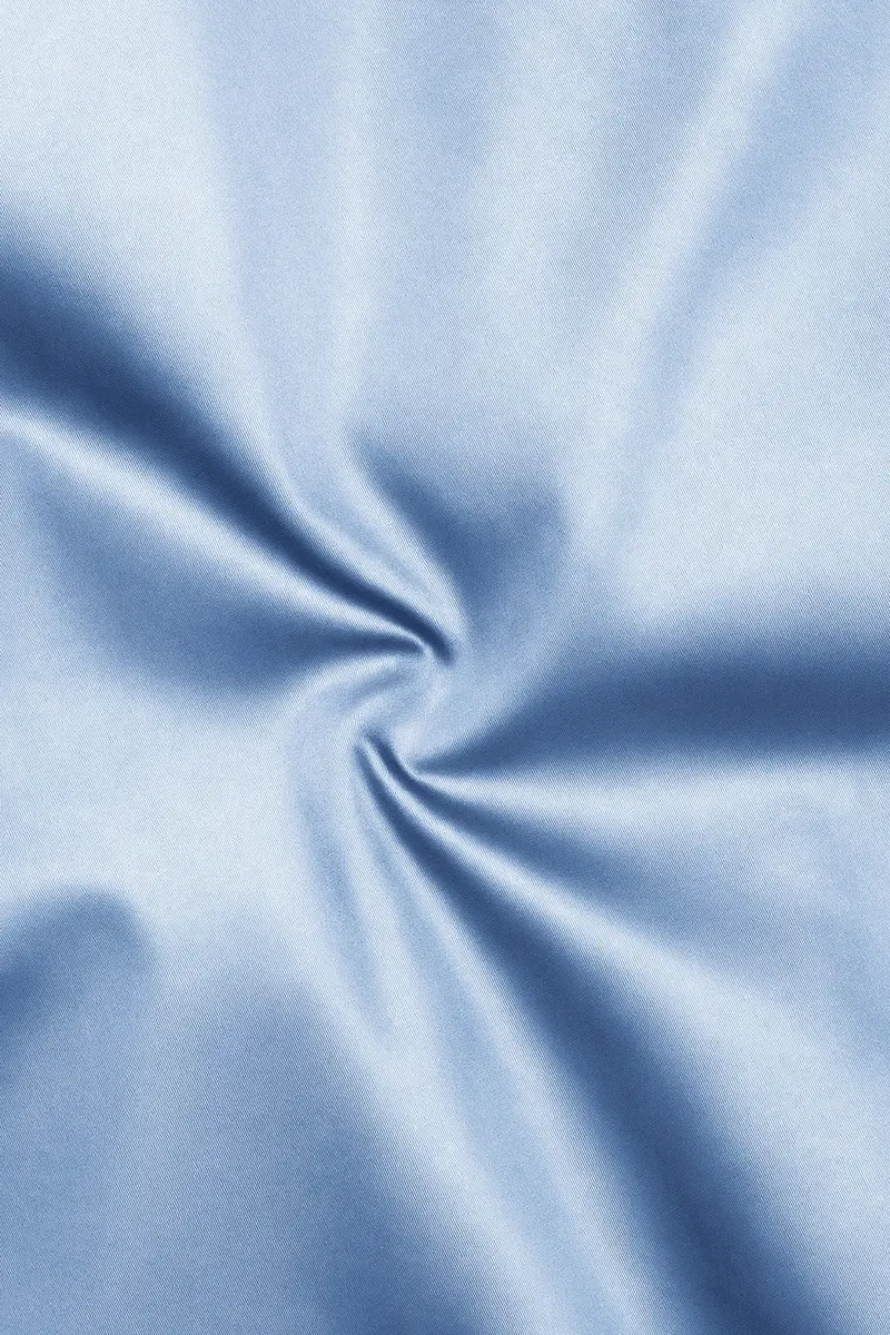 Bluessenza-Cornflower Blue Subtle Sheen Super Soft Premium Cotton Tuxedo Shirt 3