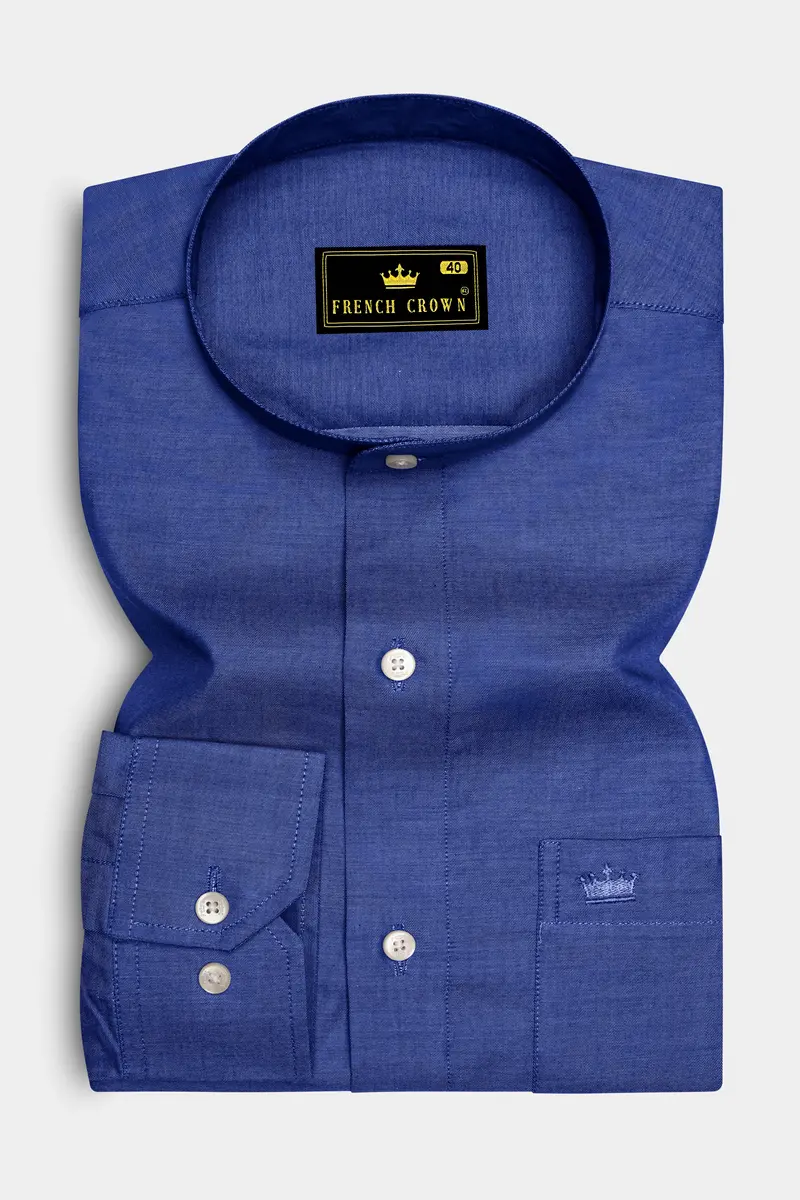 Bluish Chambray Shirt 4