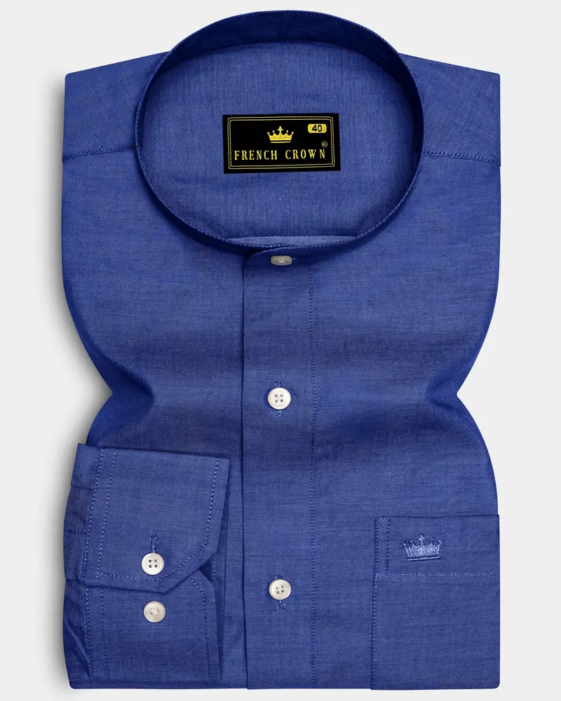 Bluish Chambray Shirt 6