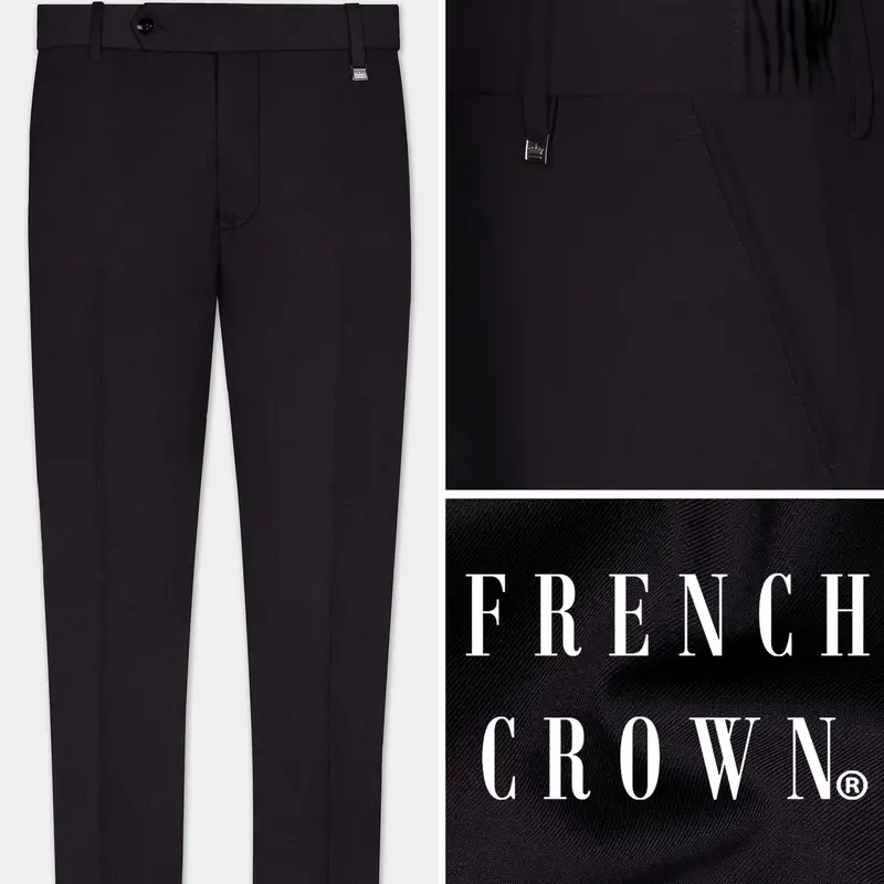 Bluish Wool Rich Pant 1