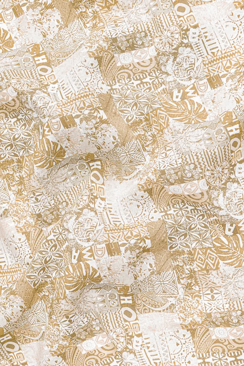 Blurry Wood And White Printed Premium Cotton Shirt 3