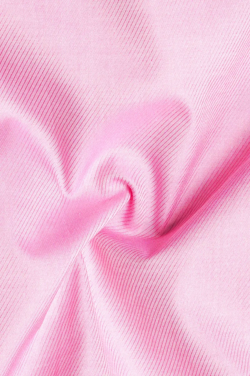 Blush Bloom-Classic Rose Pink Solid Twill Premium Cotton Dress Shirt 3