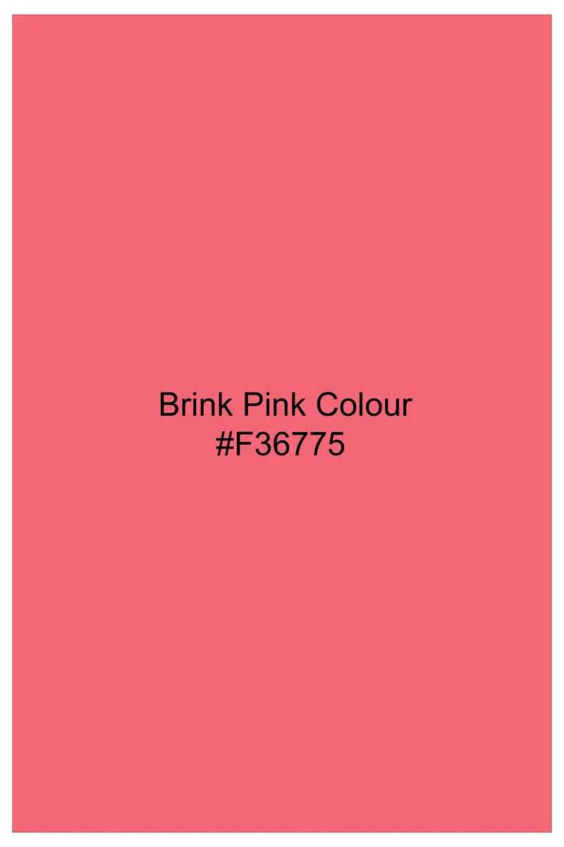 Blusheen-Brink Pink Solid Oxford Premium Cotton Semi Formal Shirt 7