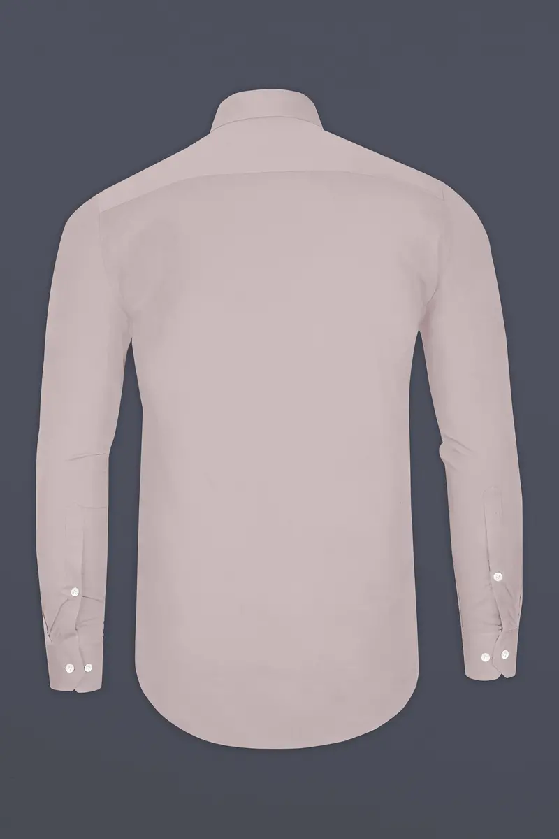 Blushoro-Clam Pink Subtle Sheen Super Soft Premium Cotton Tuxedo Dress Shirt 7