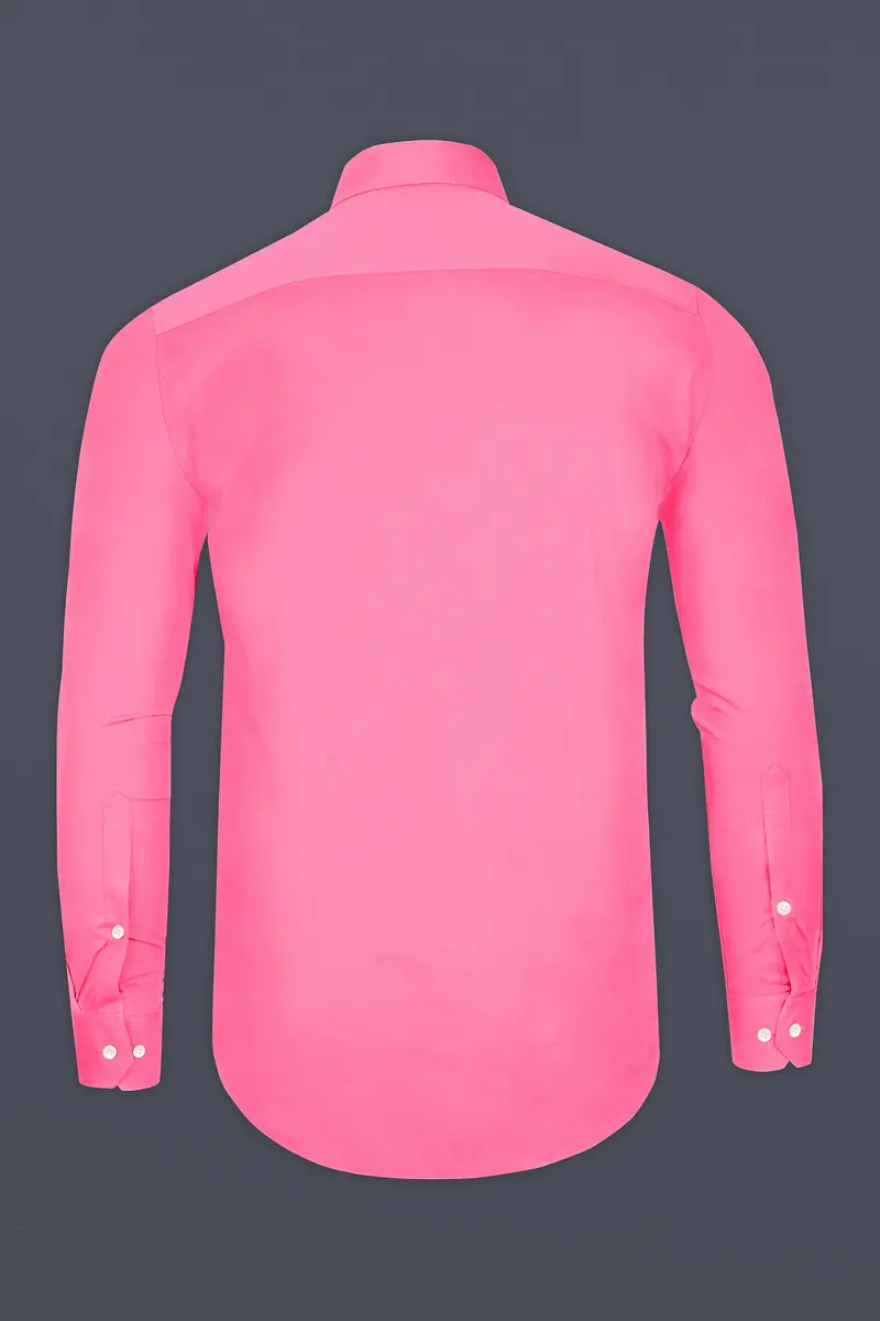 Blushoro-Thulian Pink Subtle Sheen Super Soft Premium Cotton Tuxedo Dress Shirt 7