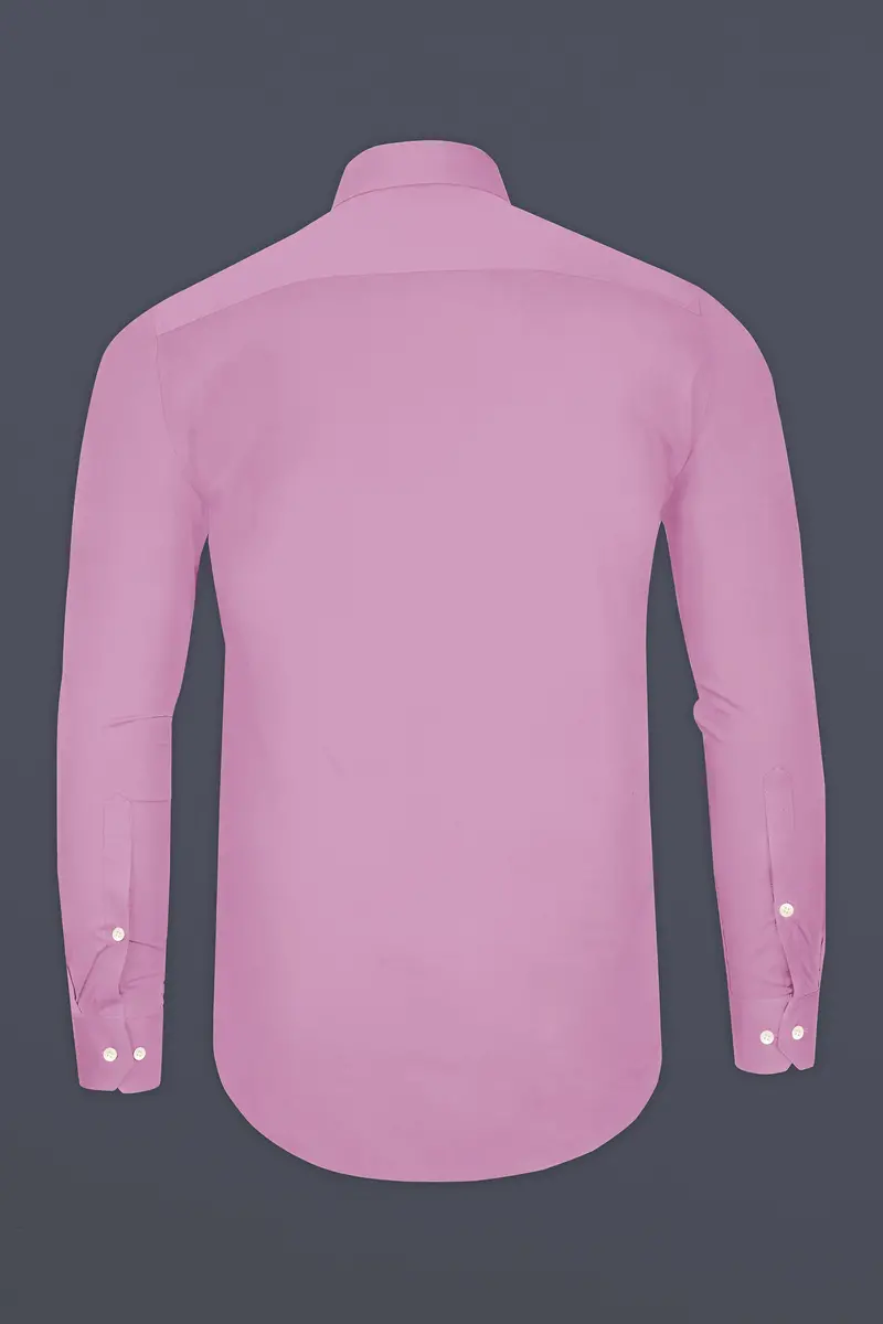 Blushoro-Viola Pink Subtle Sheen Super Soft Premium Cotton Tuxedo Dress Shirt 7
