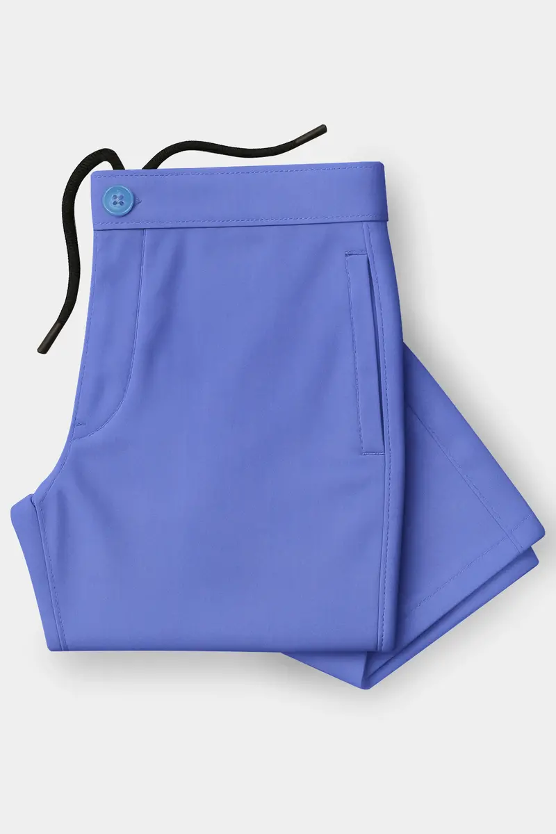 Bluviro-Scampi Blue Super Soft Poplin Giza Cotton Lounge Pant 4