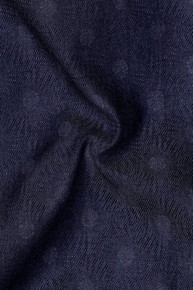 Bluvivo-Firefly Denim Blue Polka Dots Printed Super Soft Premium Cotton Casual Shirt 3