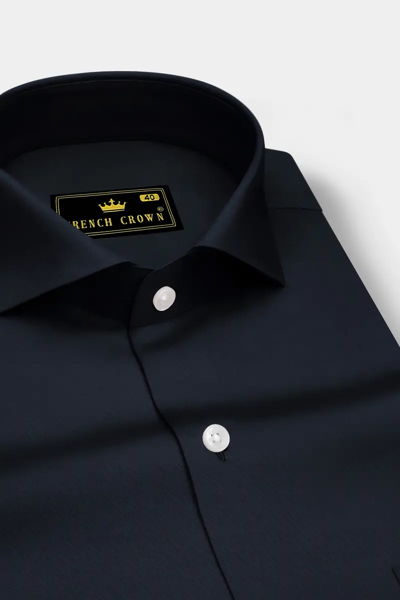 Bluvoro-Haiti Gray Subtle Sheen Super Soft Premium Cotton Cut Away Collar Dress Shirt 2