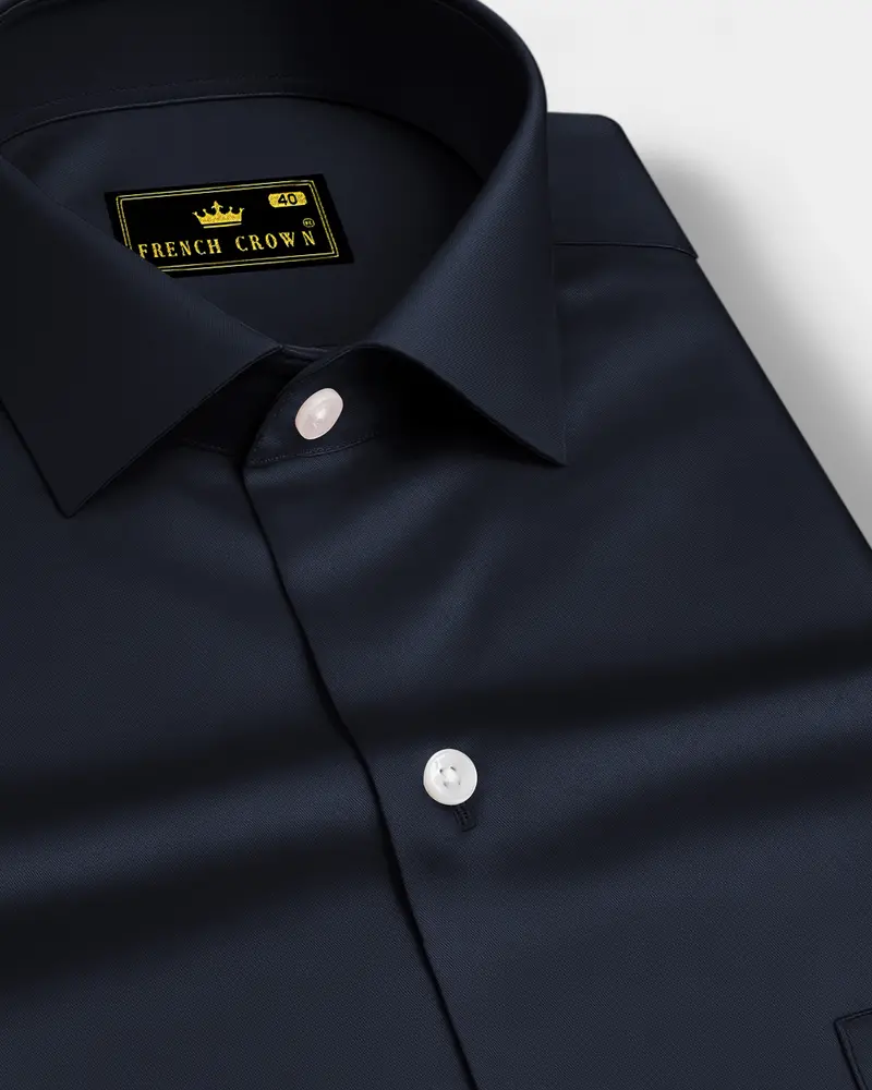 Bluvoro-Haiti Gray Subtle Sheen Super Soft Premium Cotton Dress Shirt 1
