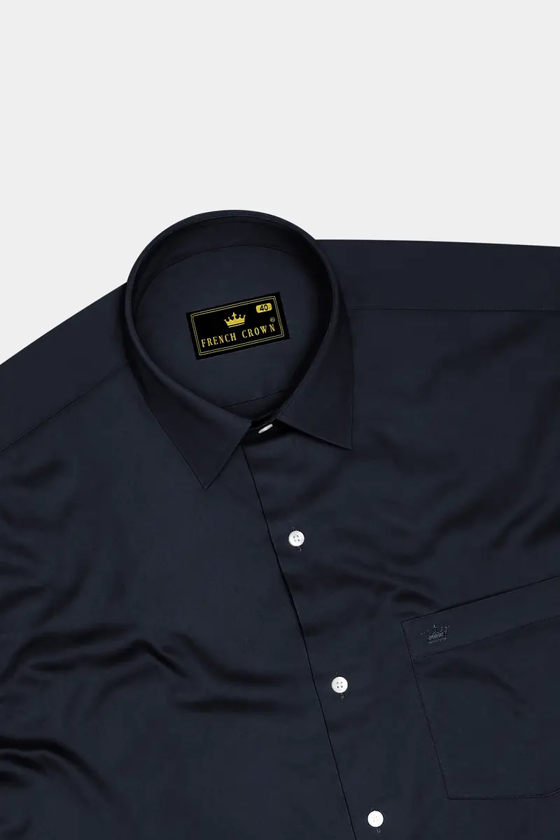 Bluvoro-Haiti Gray Subtle Sheen Super Soft Premium Cotton Dress Shirt 5