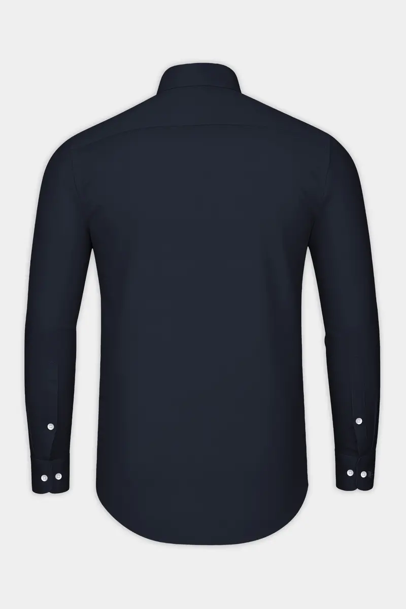 Bluvoro-Haiti Gray Subtle Sheen Super Soft Premium Cotton Tuxedo Shirt 7
