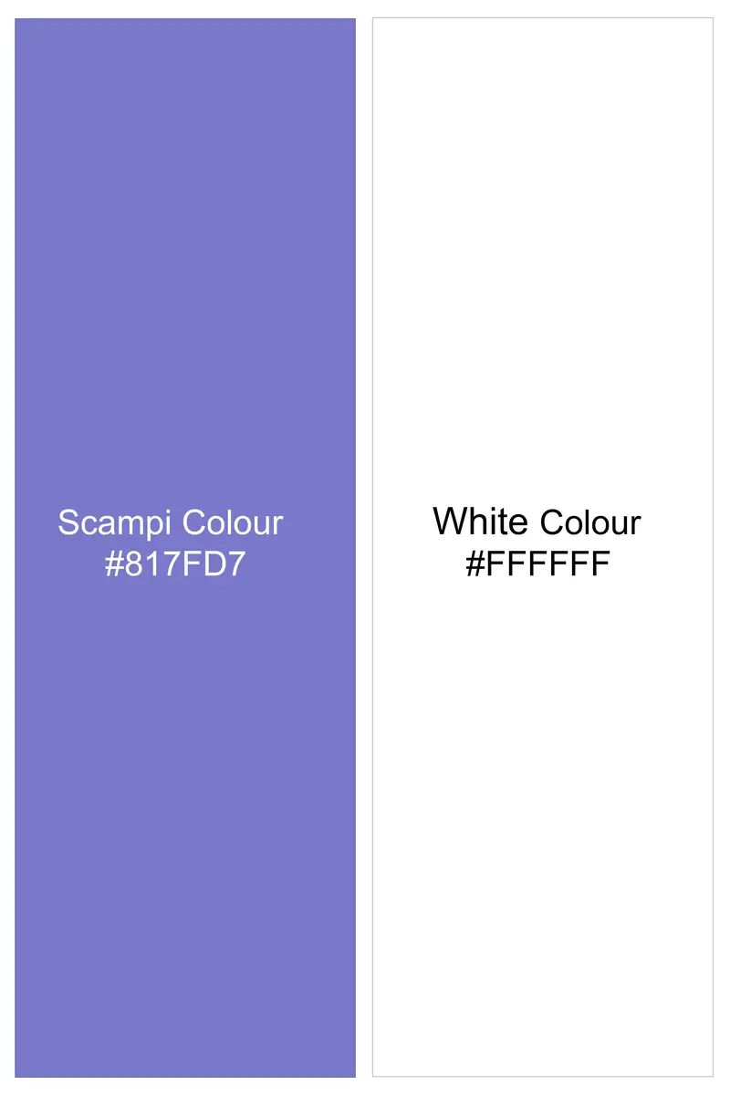 Bluvoro-Scampi Blue And Bright White Awning Striped Super Soft Premium Cotton Dress White Cuff Collar Shirt 7
