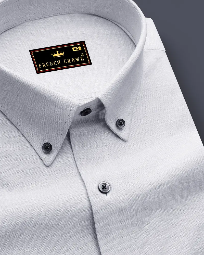 Bon Jour Gray Chambray Button-Down Shirt 1