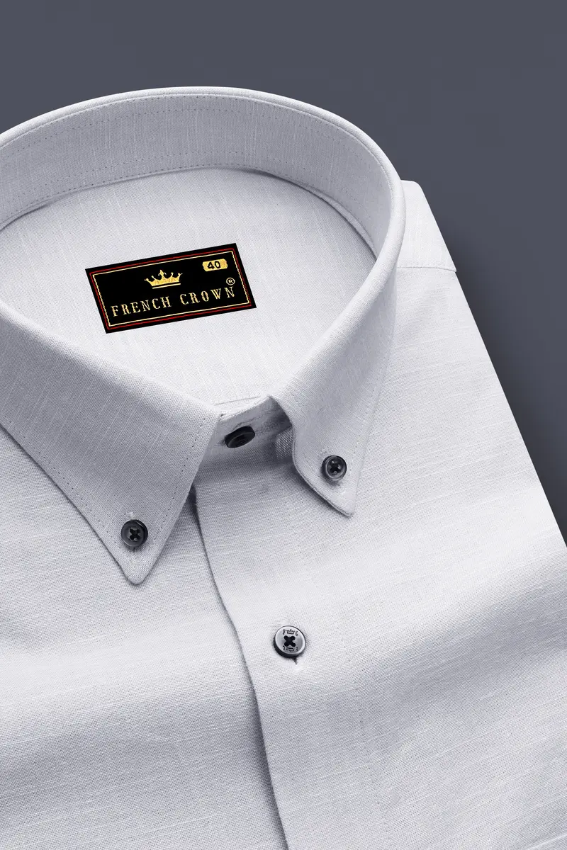Bon Jour Gray Chambray Button-Down Shirt 2