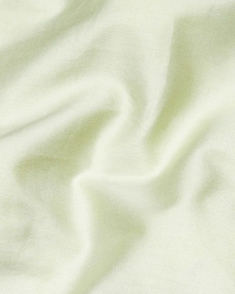 Bone Green Subtle Sheen Snake Pleated Super Soft Premium Cotton Tuxedo Shirt 3