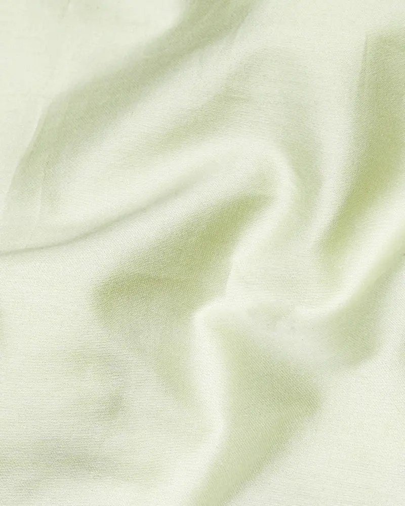 Bone Green Subtle Sheen Super Soft Premium Cotton Shirt 3