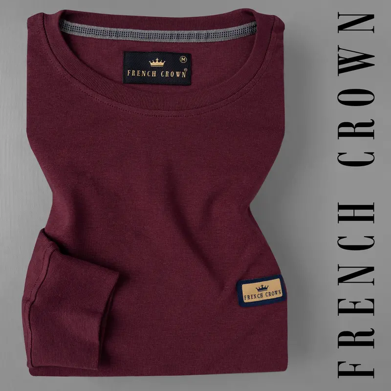 Bordeaux Full Sleeve Premium Cotton Jersey Sweatshirt 1
