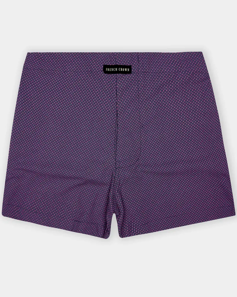 Bossanova Purple Printed Super Soft Premium Cotton Boxer 1