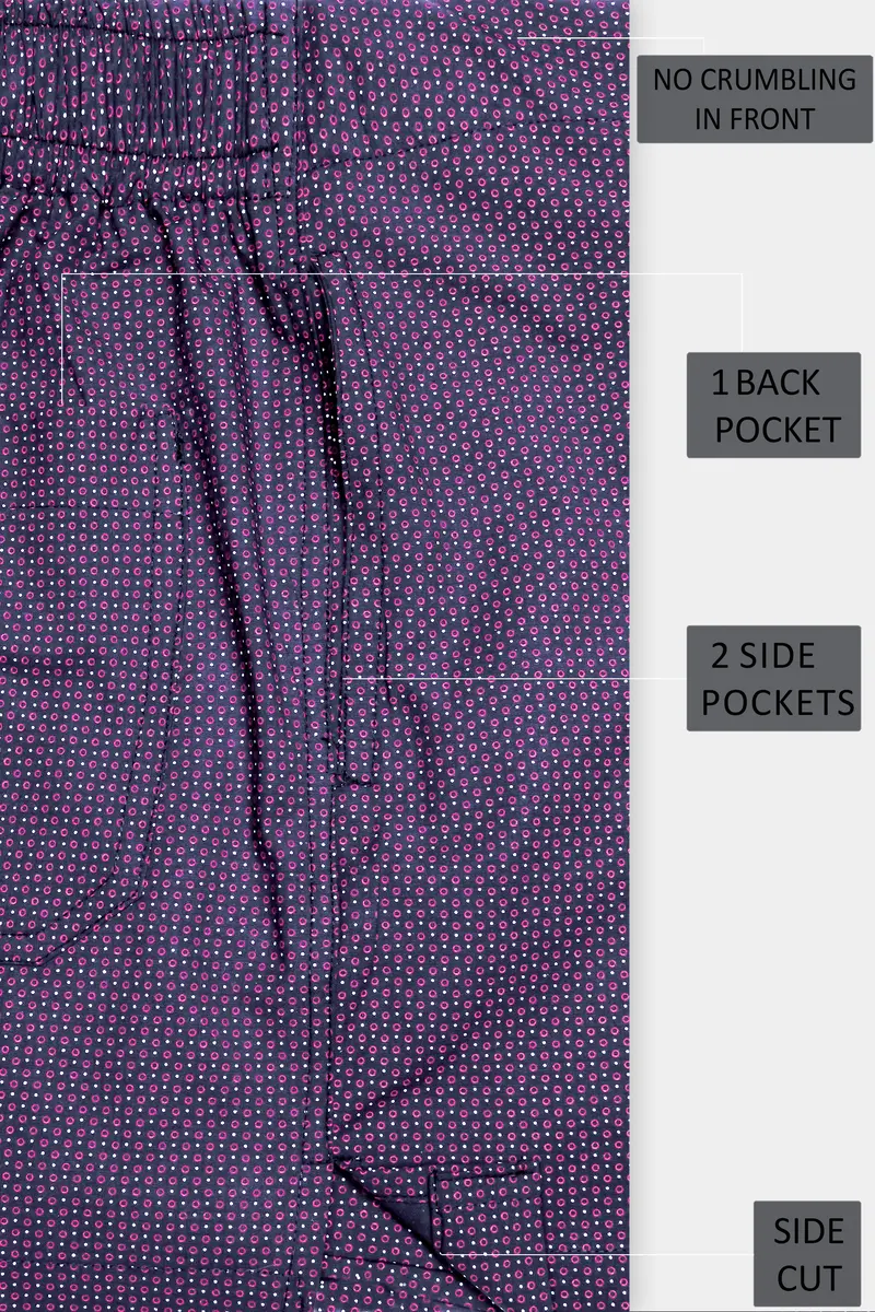 Bossanova Purple Printed Super Soft Premium Cotton Boxer 5