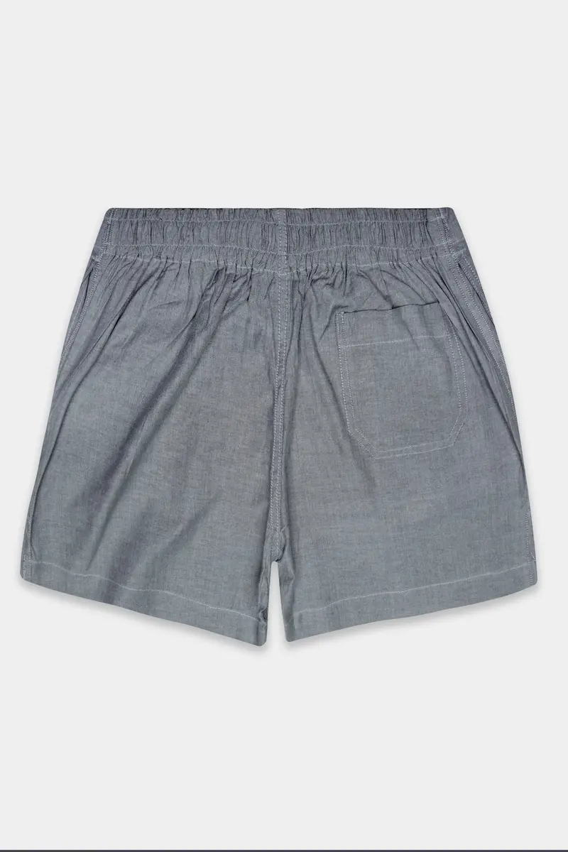 Boulder Gray Solid Oxford Premium Cotton Boxer 6