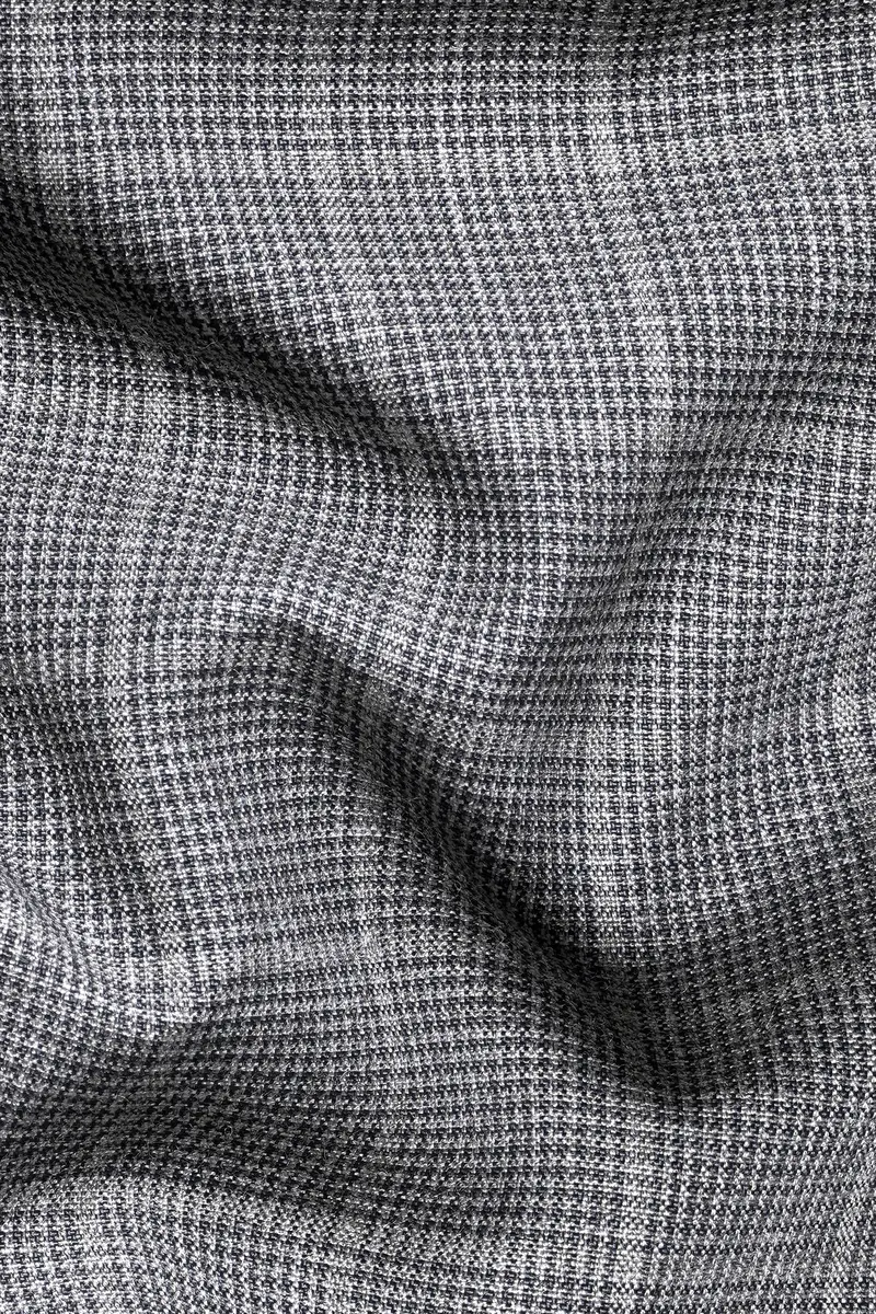 Boulder Gray Windowpane Wool Rich Waistcoat 3