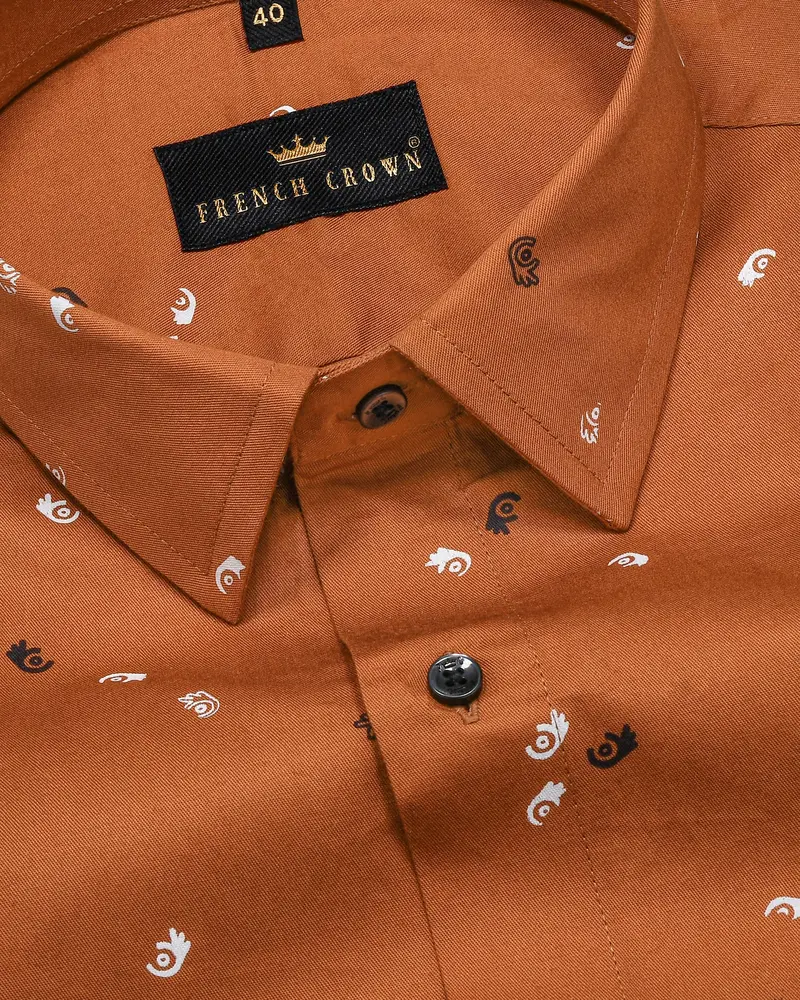 Bourbon Quirky Print Premium Cotton Shirt 1