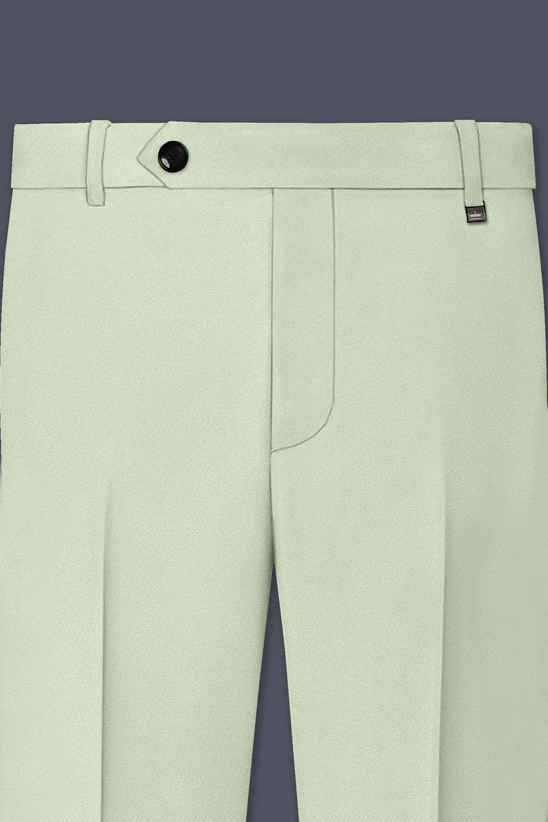 Breeze-Mint Green Slight Stretch Subtle Sheen Poly-Viscose Single Breasted Suit 12