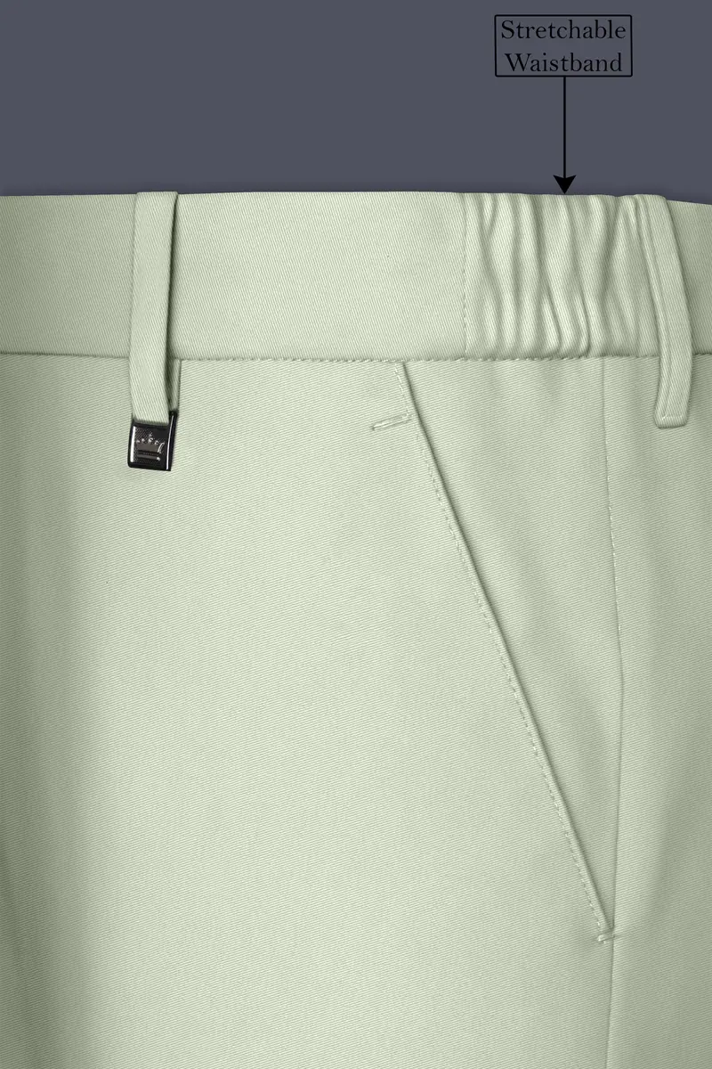 Breeze-Mint Green Slight Stretch Subtle Sheen Poly-Viscose Single Breasted Suit 15