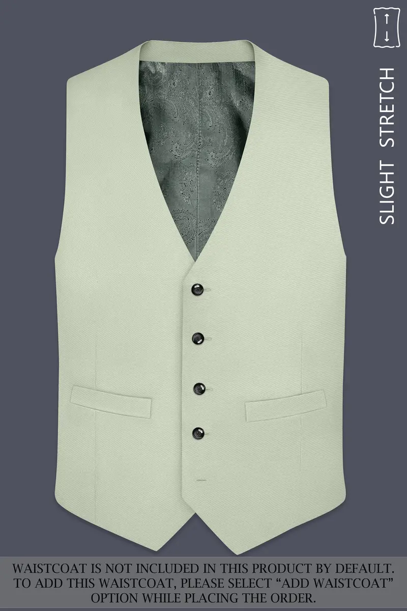 Breeze-Mint Green Slight Stretch Subtle Sheen Poly-Viscose Single Breasted Suit 16