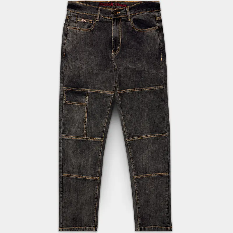 Brich Brown Rinse Washed Textured Stretchable Denim 1